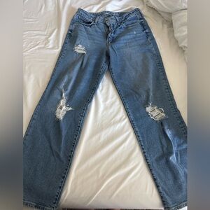 Old Navy Women's Distressed Blue Jeans